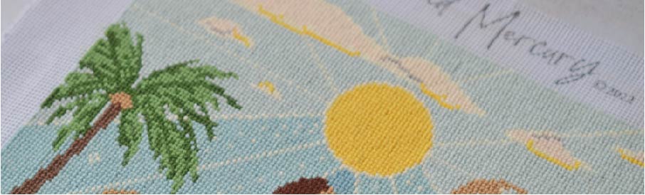 a cross stitched tapestry guide on how to cross to cross stitch