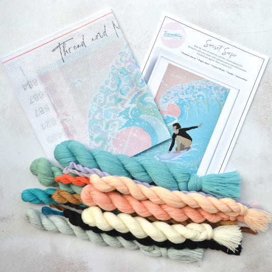 Sunset Surfer Tapestry Kit