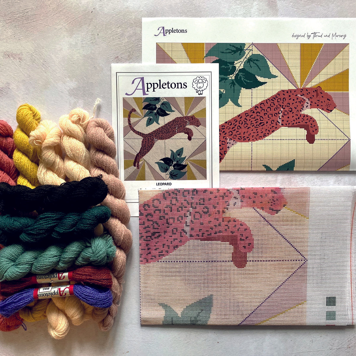 Tapestry Kit, Needlepoint Kit - Blue sale hens - Complete Kit - 12 holes per inch colour printed canvas - One Off Needlework